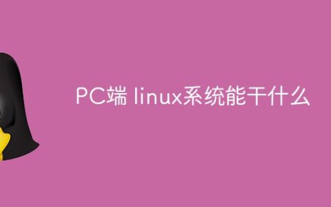 PC端 linux系统能干什么