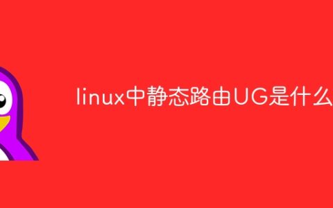 linux中静态路由UG是什么