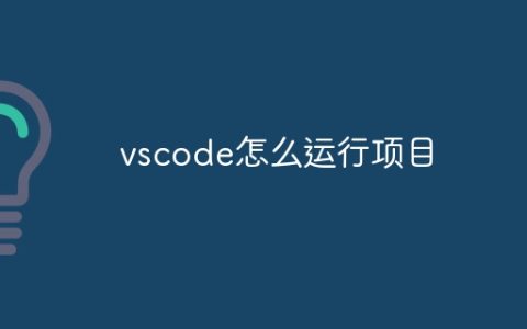 vscode怎么运行项目