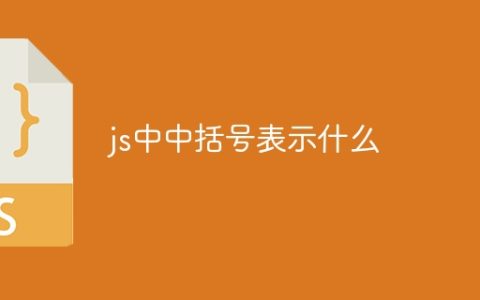 js中中括号表示什么