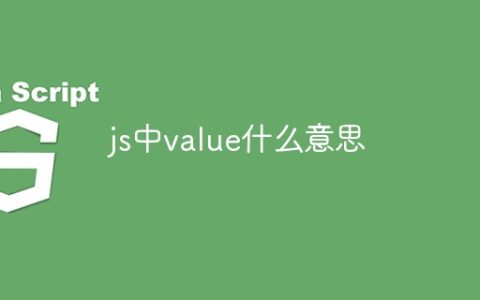 js中value什么意思