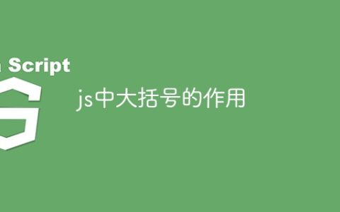 js中大括号的作用