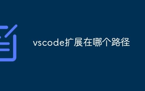 vscode扩展在哪个路径