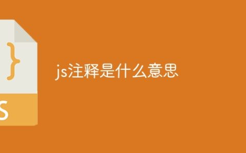 js注释是什么意思