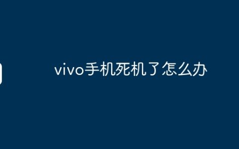 vivo手机死机了怎么办