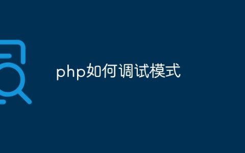 php如何调试模式