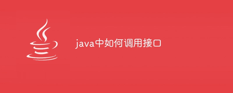 java中如何调用接口