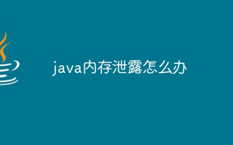 java内存泄露怎么办
