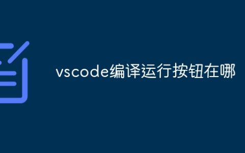 vscode编译运行按钮在哪