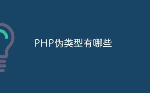 PHP伪类型有哪些