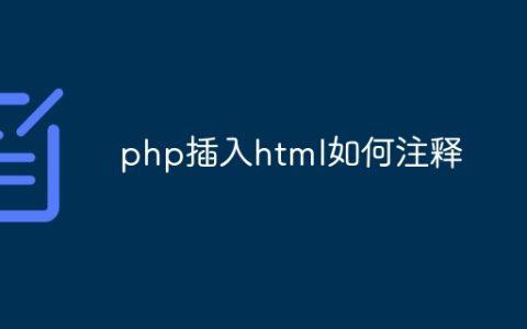 php插入html如何注释