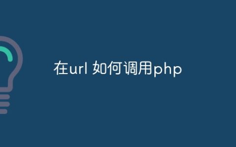 在url 如何调用php