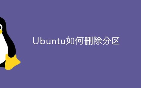 Ubuntu如何删除分区