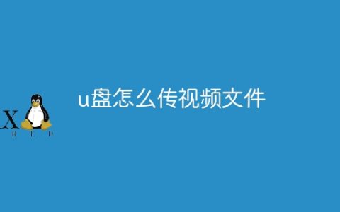 u盘怎么传视频文件