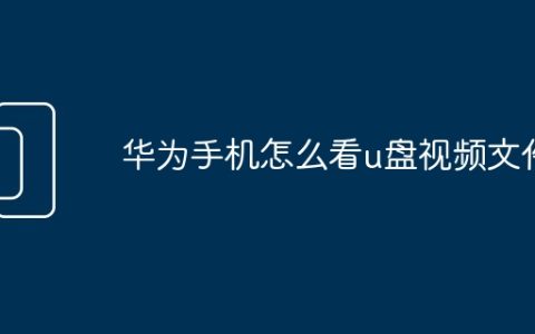 华为手机怎么看u盘视频文件