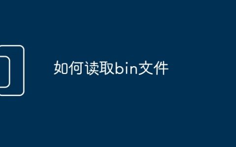 如何读取bin文件