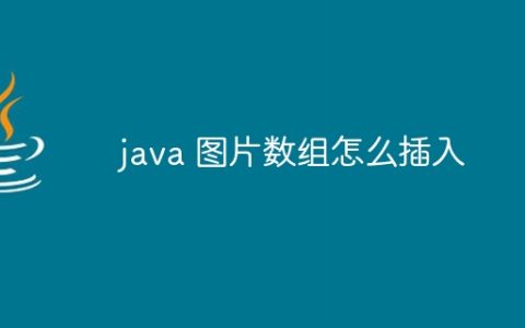 java 图片数组怎么插入