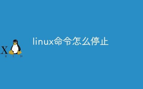 linux命令怎么停止