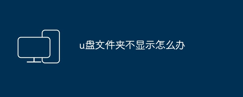 u盘文件夹不显示怎么办