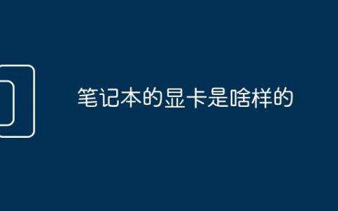 笔记本的显卡是啥样的