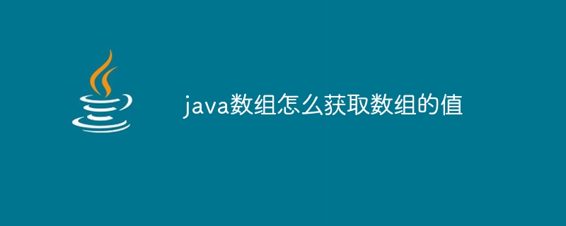 java数组怎么获取数组的值