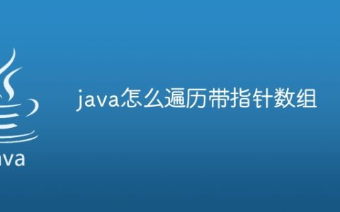 java怎么遍历带指针数组