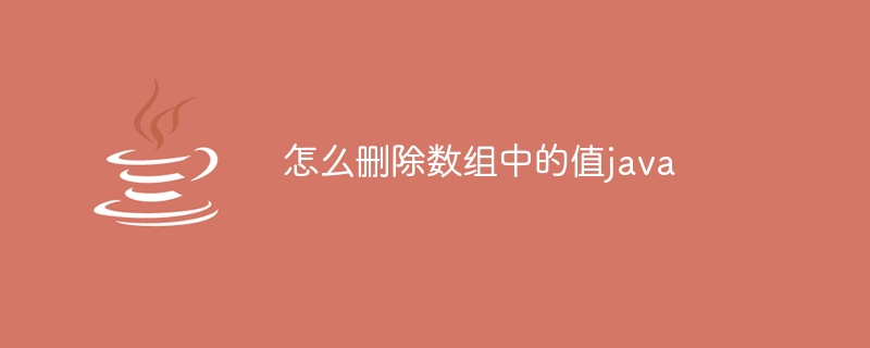 怎么删除数组中的值java