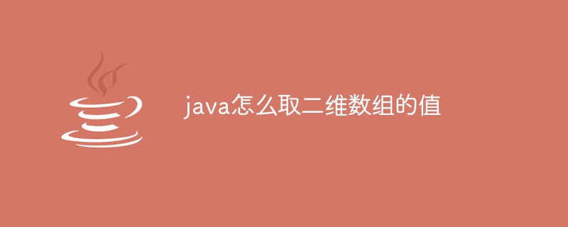java怎么取二维数组的值