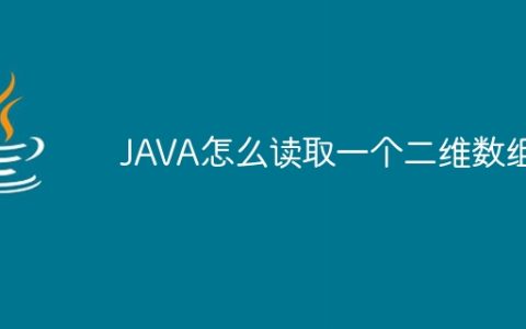 JAVA怎么读取一个二维数组