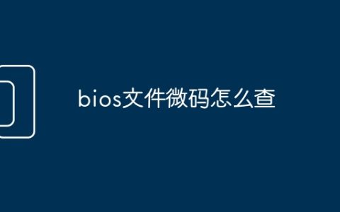 bios文件微码怎么查