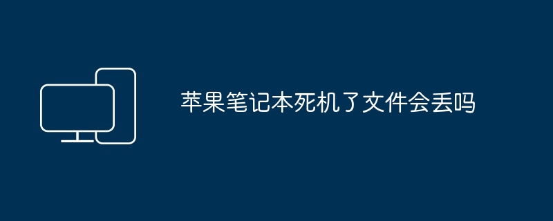 苹果笔记本死机了文件会丢吗