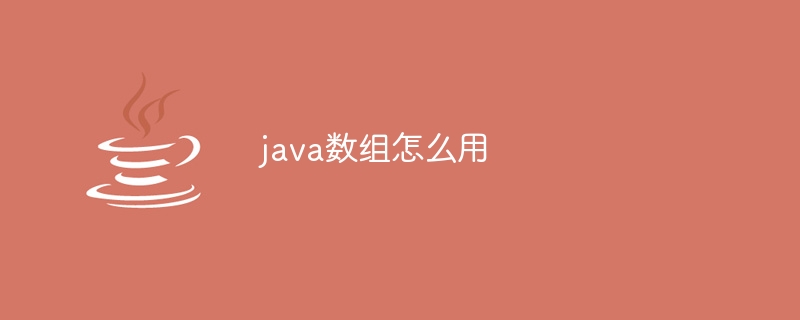 java数组怎么用