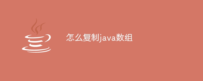 怎么复制java数组