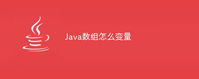 Java数组怎么变量