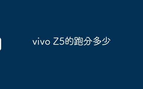 vivo Z5的跑分多少