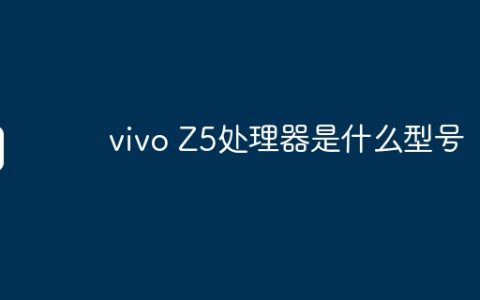vivo Z5处理器是什么型号