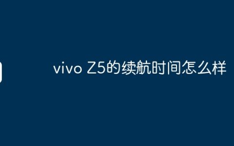 vivo Z5的续航时间怎么样