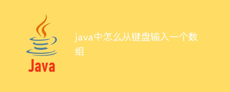 java中怎么从键盘输入一个数组