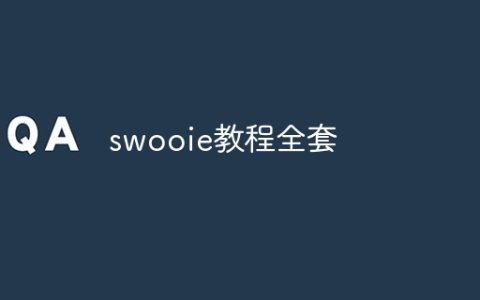 swooie教程全套