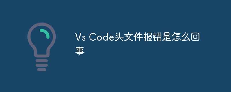 Vs Code头文件报错是怎么回事