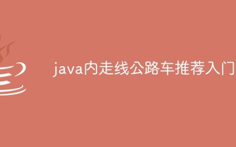 java内走线公路车推荐入门
