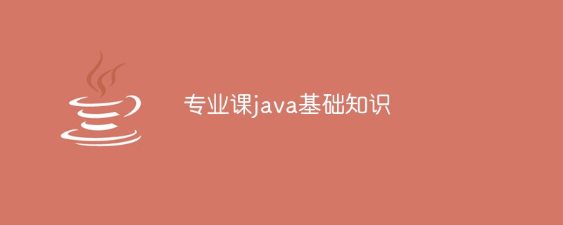 专业课java基础知识