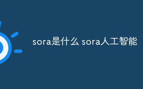 sora是什么 sora人工智能