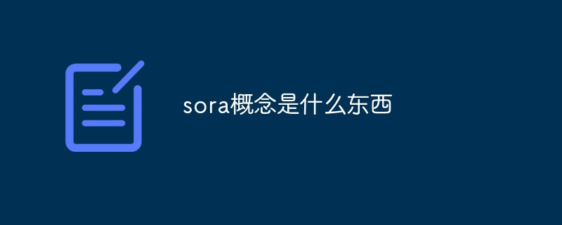 sora概念是什么东西