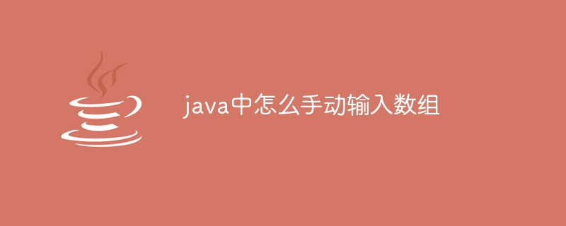 java中怎么手动输入数组