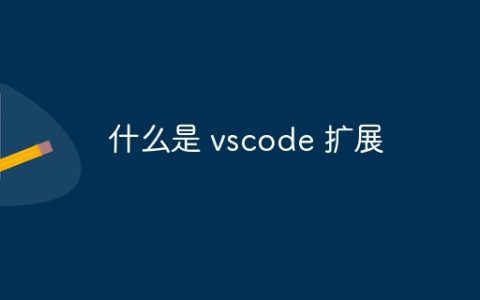 什么是 vscode 扩展