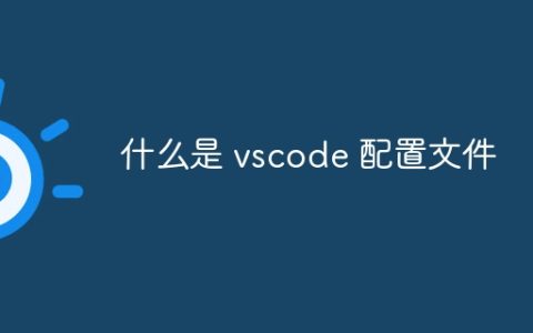 什么是 vscode 配置文件
