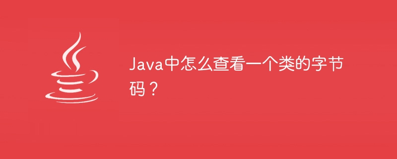 Java中怎么查看一个类的字节码?