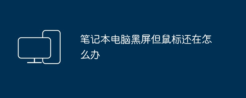 笔记本电脑黑屏但鼠标还在怎么办