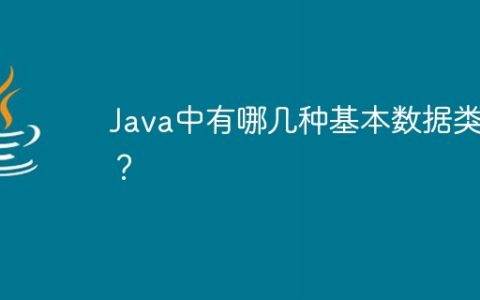 Java中有哪几种基本数据类型？
